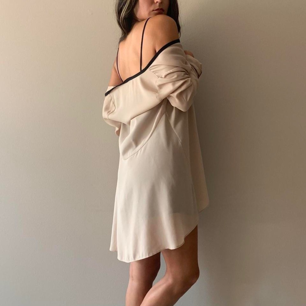 Sheer Almond Pink Duster